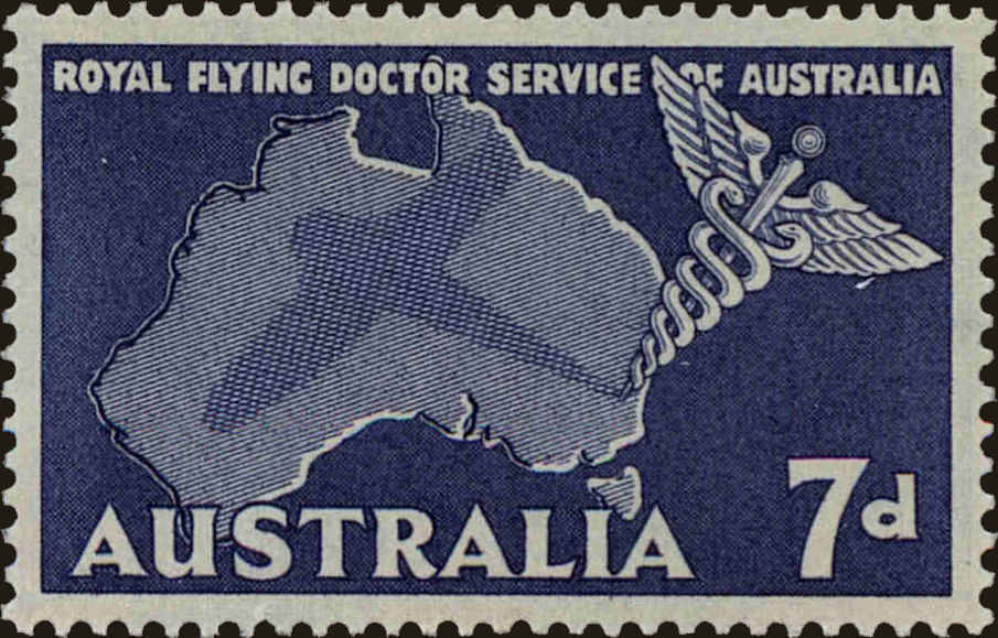 Front view of Australia 305 collectors stamp