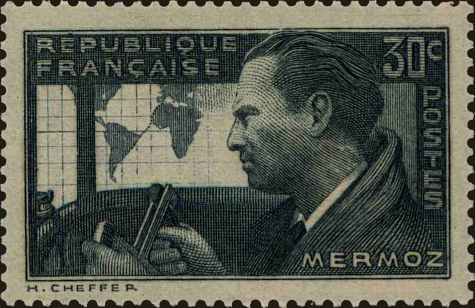 Front view of France 325 collectors stamp
