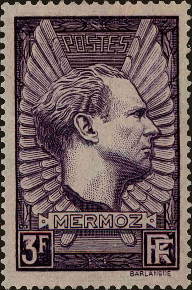 Front view of France 326 collectors stamp