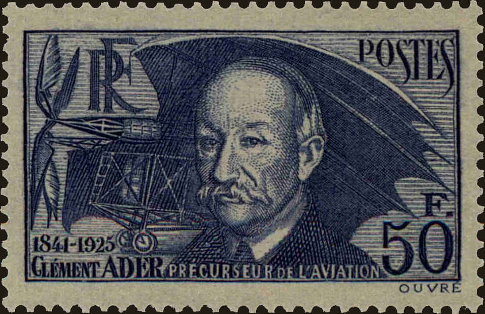 Front view of France 348 collectors stamp