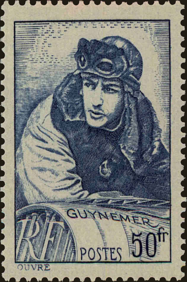 Front view of France 396 collectors stamp
