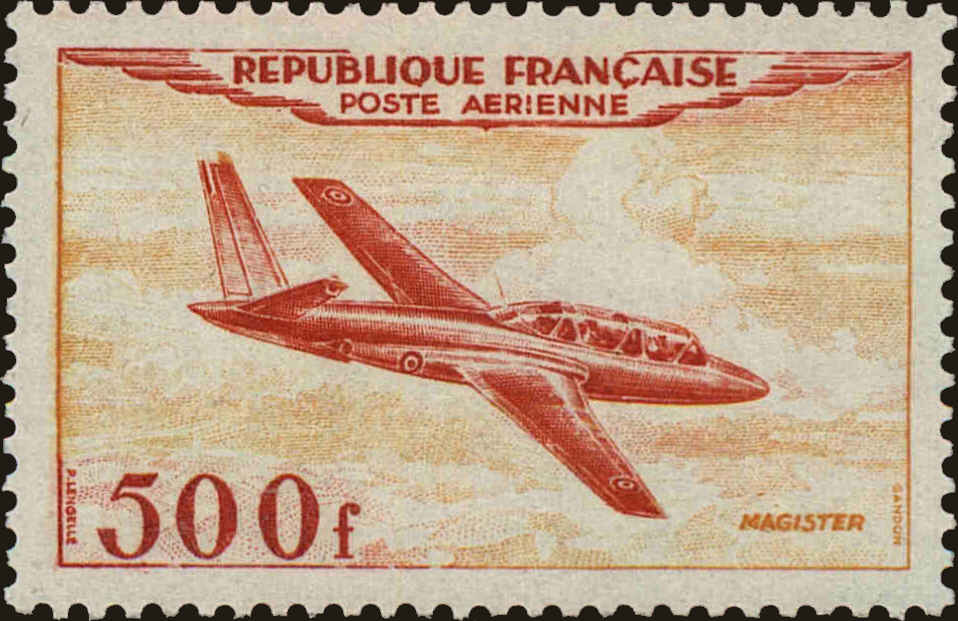Front view of France C31 collectors stamp