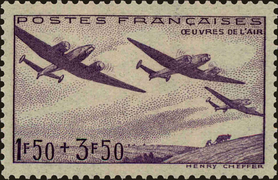 Front view of France B130 collectors stamp