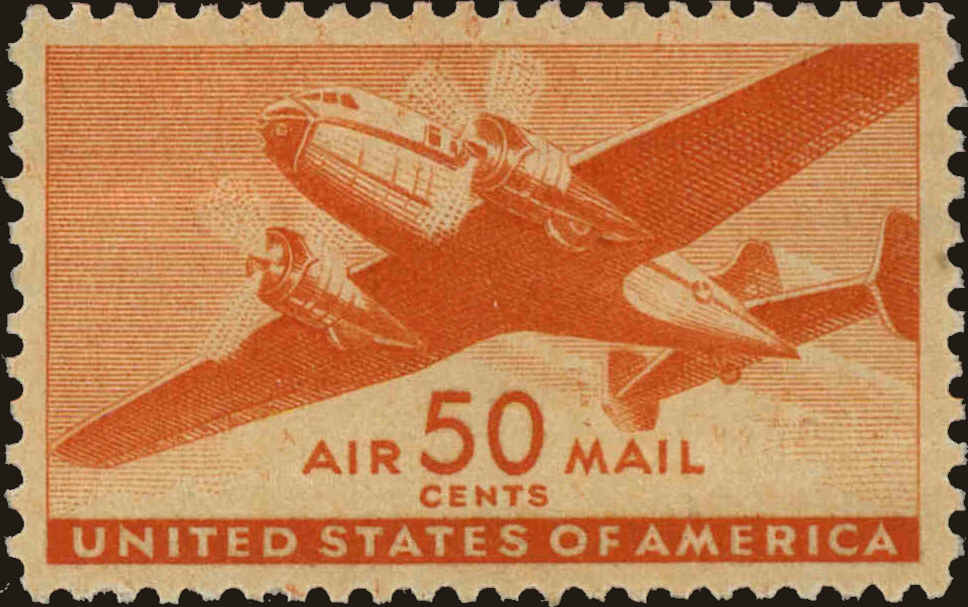 Front view of United States C31 collectors stamp