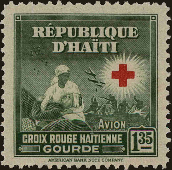 Front view of Haiti C31 collectors stamp