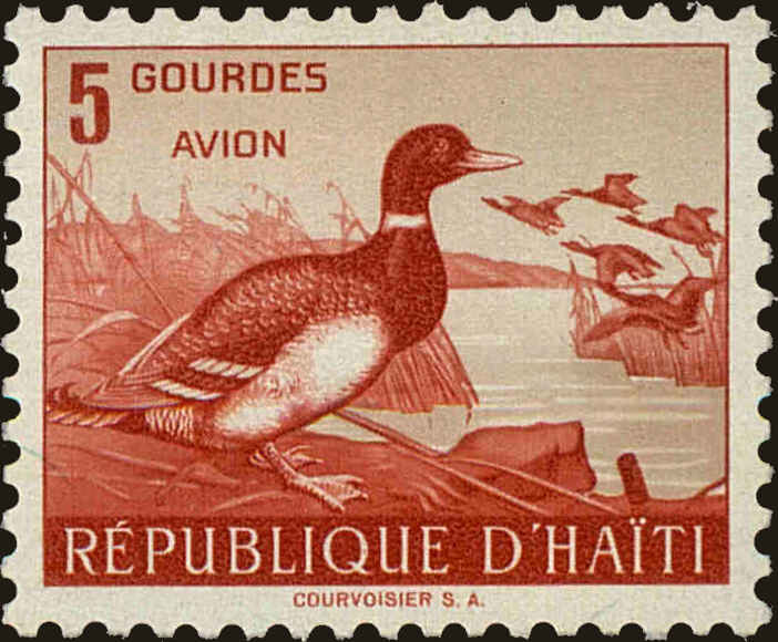 Front view of Haiti C104 collectors stamp
