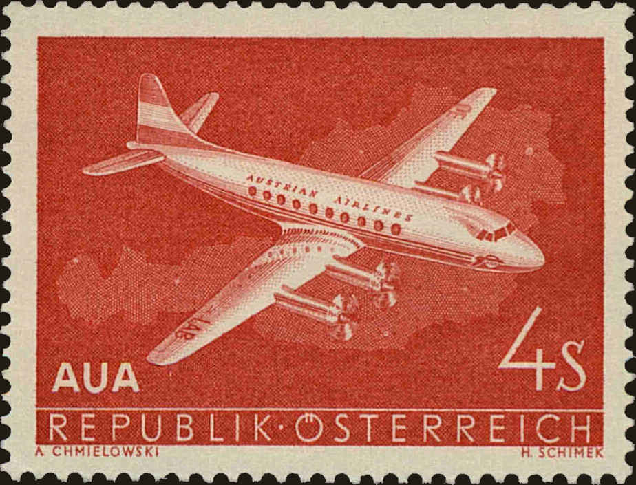 Front view of Austria 632 collectors stamp