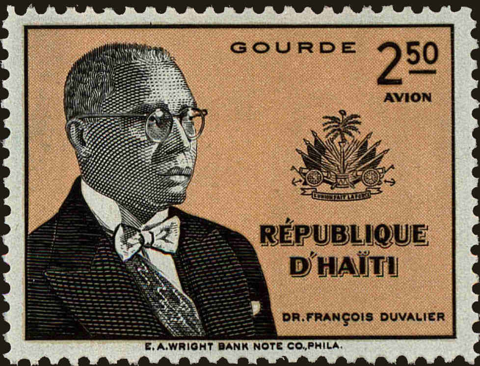 Front view of Haiti C130 collectors stamp