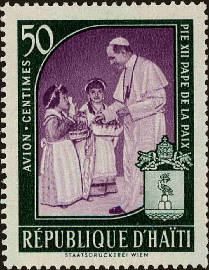 Front view of Haiti C139 collectors stamp