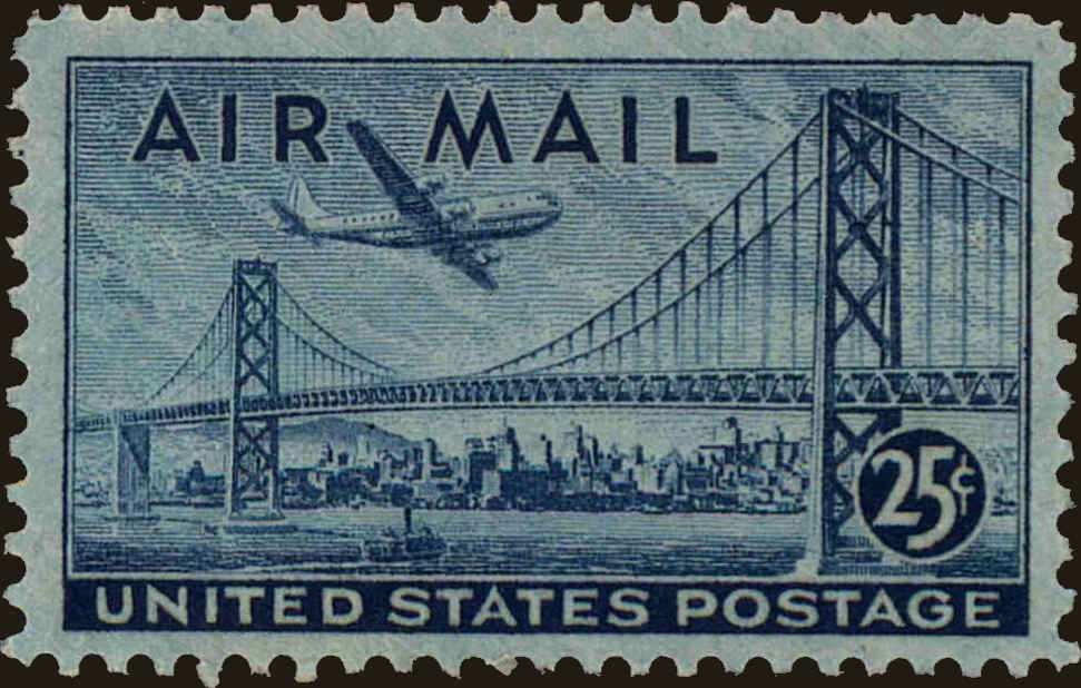 Front view of United States C36 collectors stamp