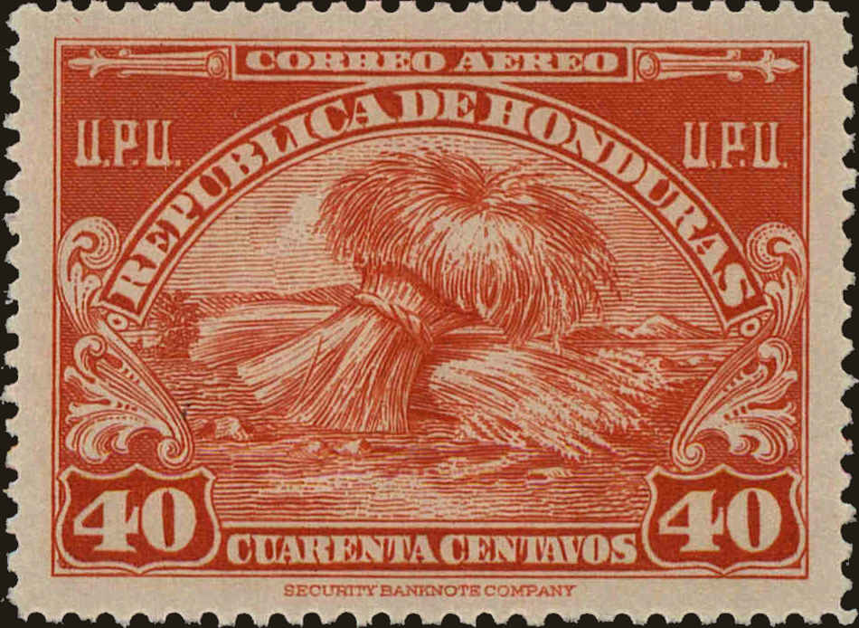 Front view of Honduras C138 collectors stamp