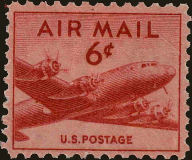 Front view of United States C39 collectors stamp