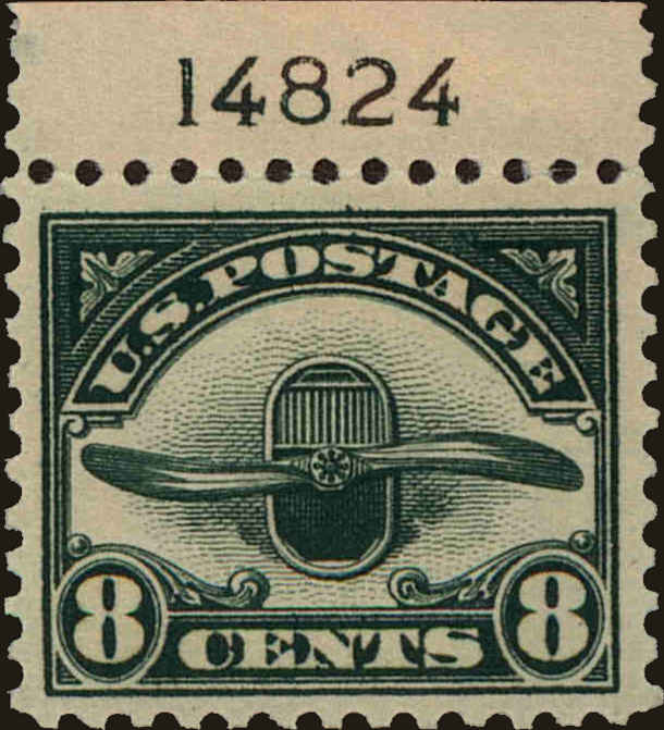 Front view of United States C4 collectors stamp
