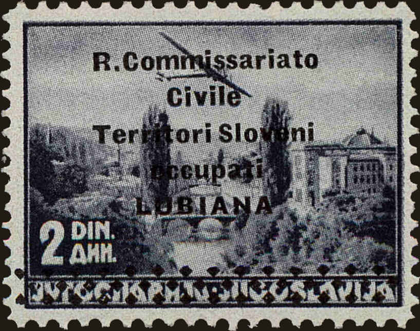 Front view of Ljubljana NC3 collectors stamp