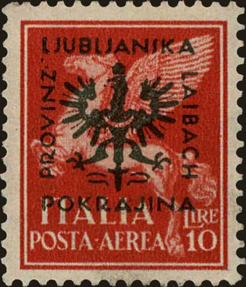 Front view of Ljubljana NC17 collectors stamp