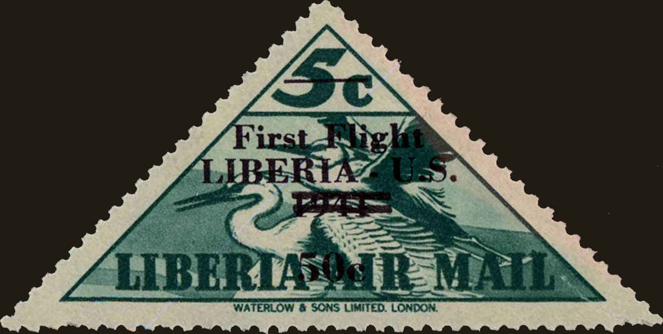 Front view of Liberia C31 collectors stamp