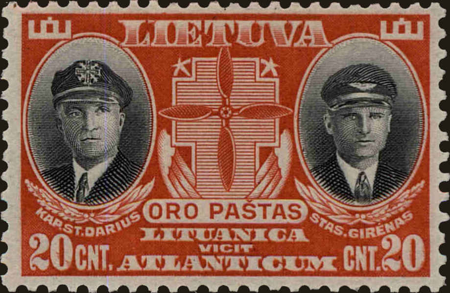 Front view of Lithuania C79 collectors stamp