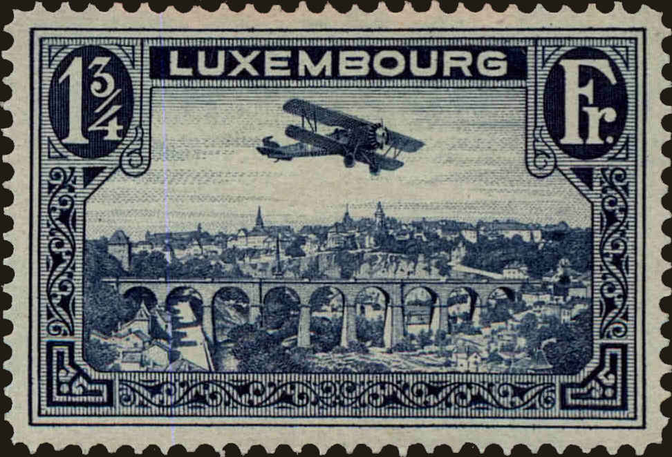Front view of Luxembourg C5 collectors stamp