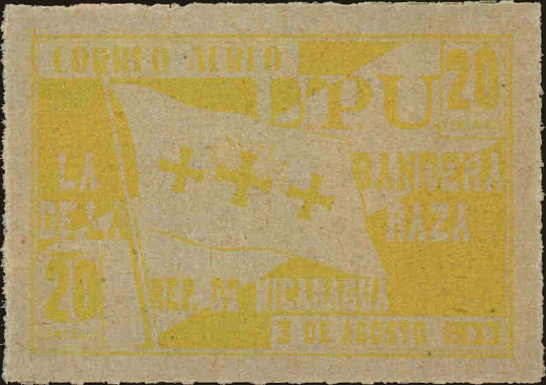 Front view of Nicaragua C84 collectors stamp