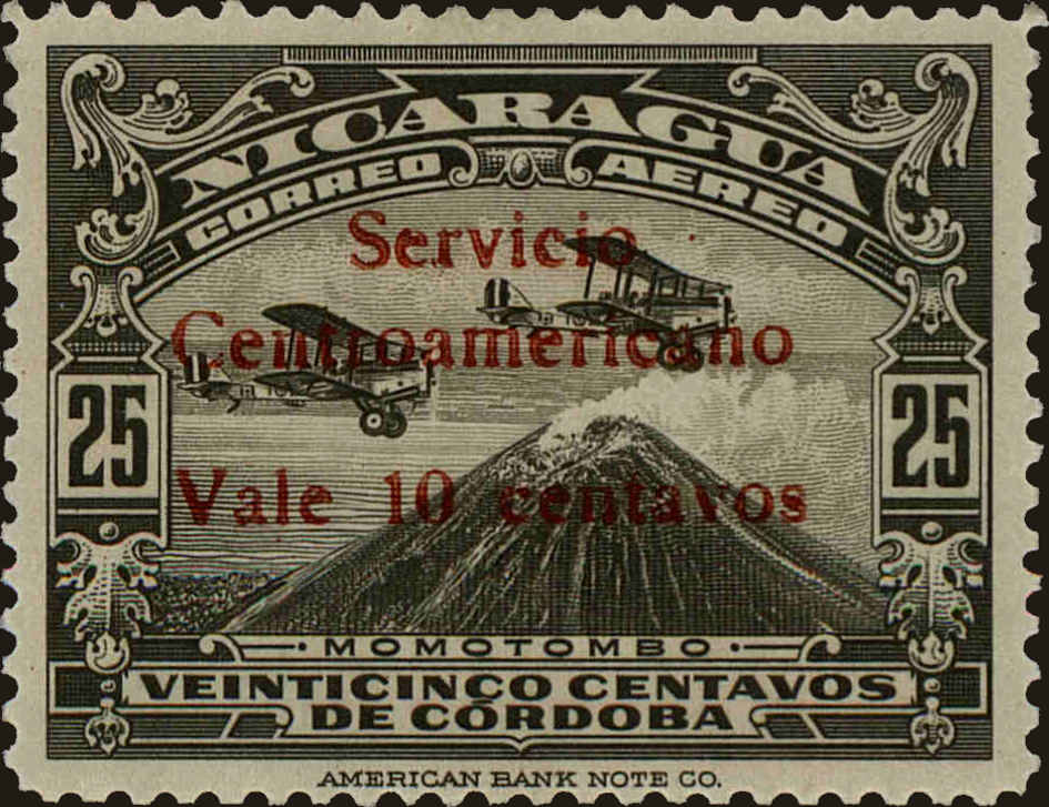 Front view of Nicaragua C111 collectors stamp