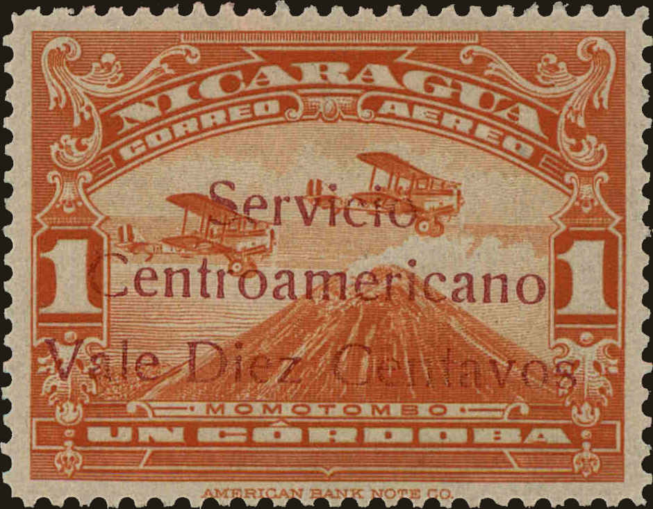 Front view of Nicaragua C173 collectors stamp