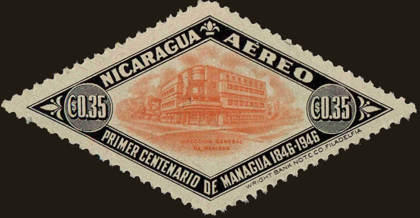 Front view of Nicaragua C279 collectors stamp