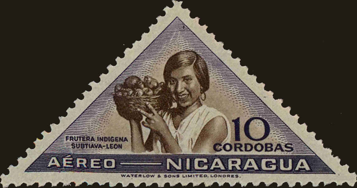 Front view of Nicaragua C294 collectors stamp