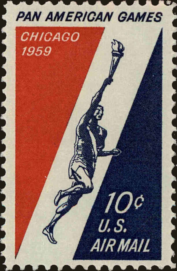 Front view of United States C56 collectors stamp