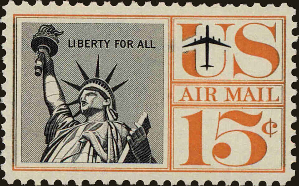 Front view of United States C58 collectors stamp