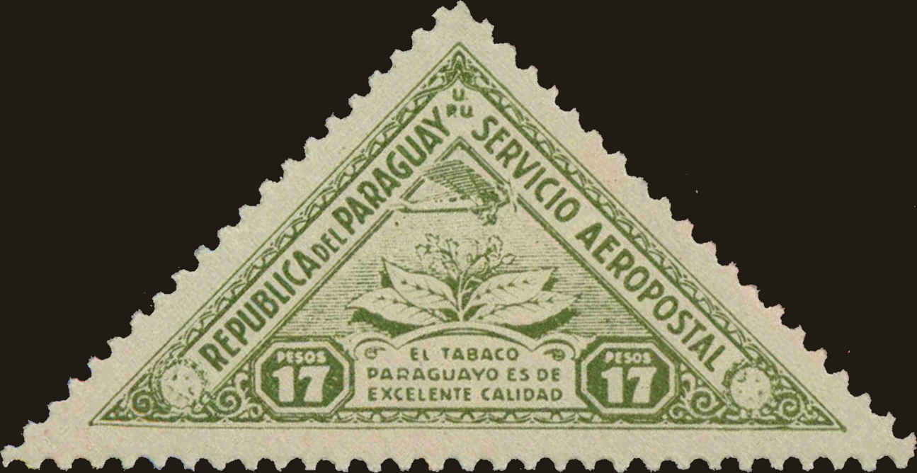 Front view of Paraguay C101 collectors stamp