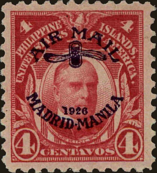 Front view of Philippines (US) C2 collectors stamp