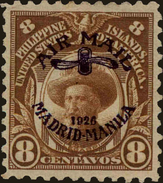 Front view of Philippines (US) C4 collectors stamp