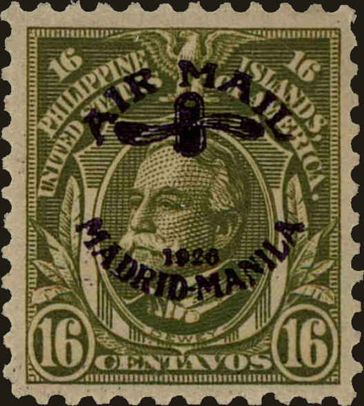 Front view of Philippines (US) C9 collectors stamp