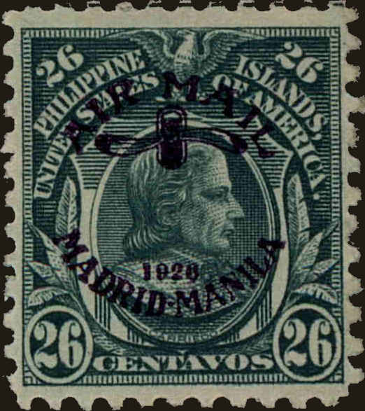 Front view of Philippines (US) C11 collectors stamp