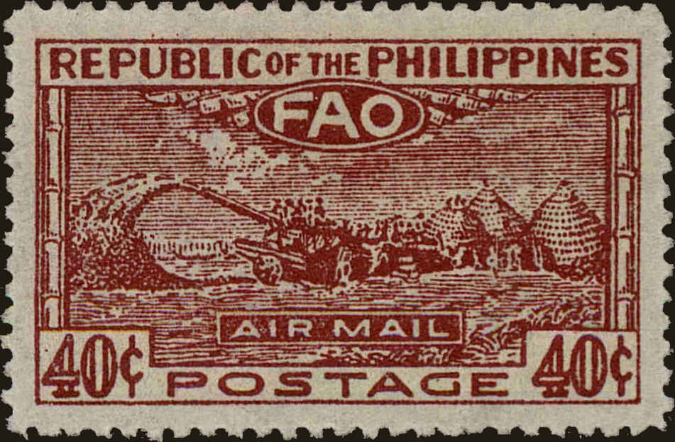 Front view of Philippines (US) C67 collectors stamp