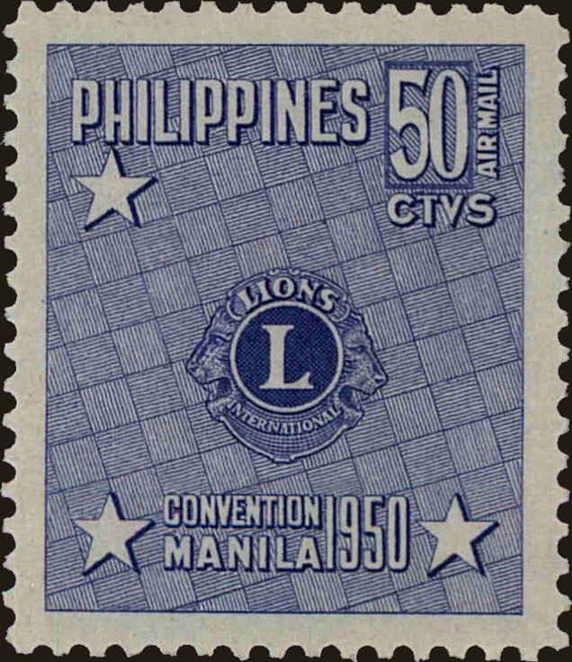 Front view of Philippines (US) C72 collectors stamp