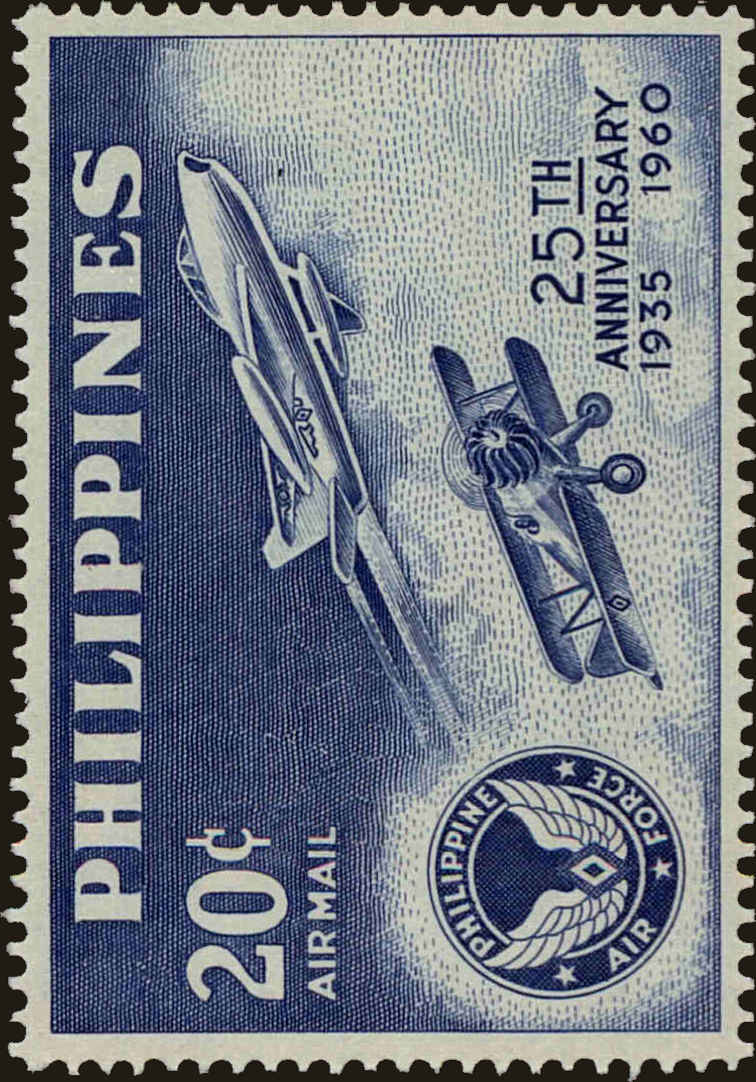 Front view of Philippines (US) C84 collectors stamp