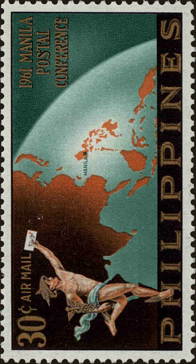 Front view of Philippines (US) C87 collectors stamp