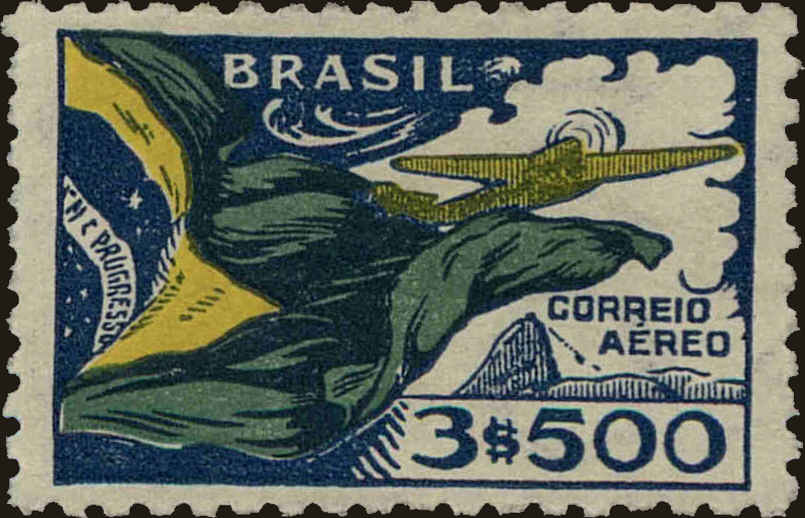 Front view of Brazil C42 collectors stamp