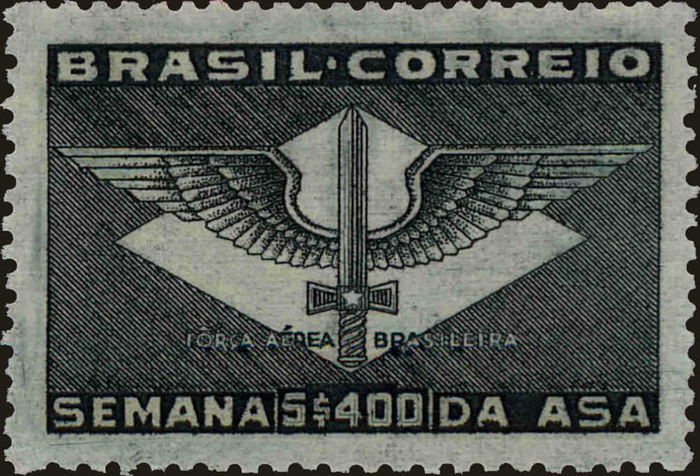 Front view of Brazil 511 collectors stamp