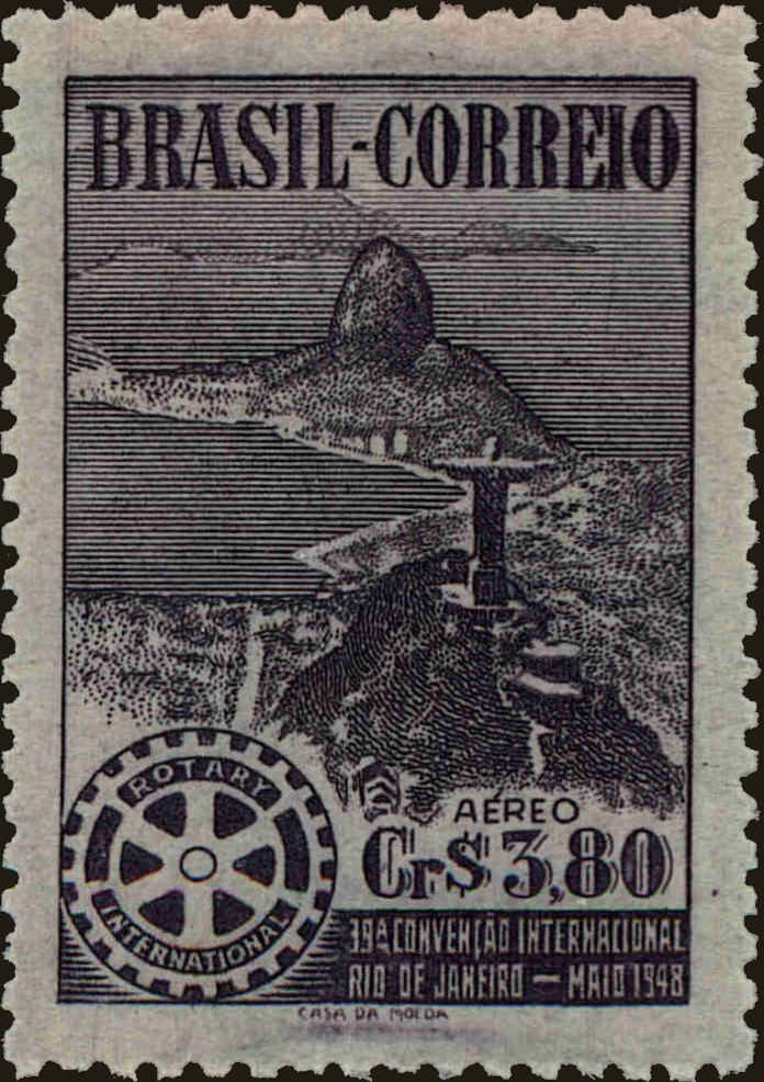 Front view of Brazil C67 collectors stamp