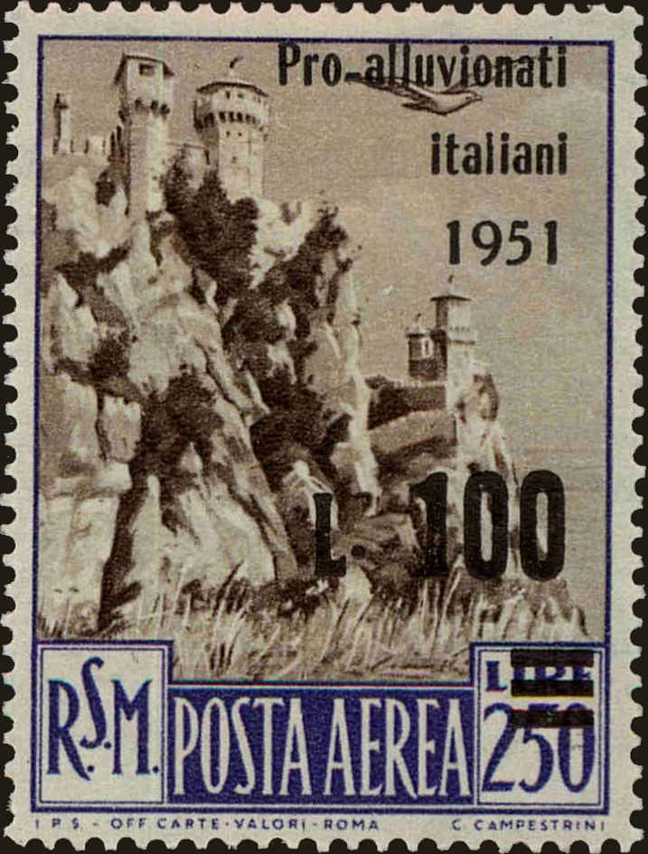 Front view of San Marino C79 collectors stamp