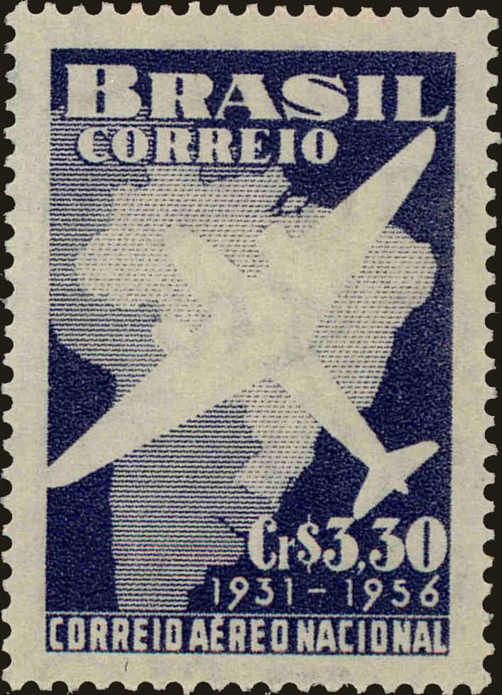Front view of Brazil 836 collectors stamp