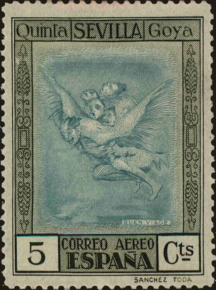 Front view of Spain C21 collectors stamp