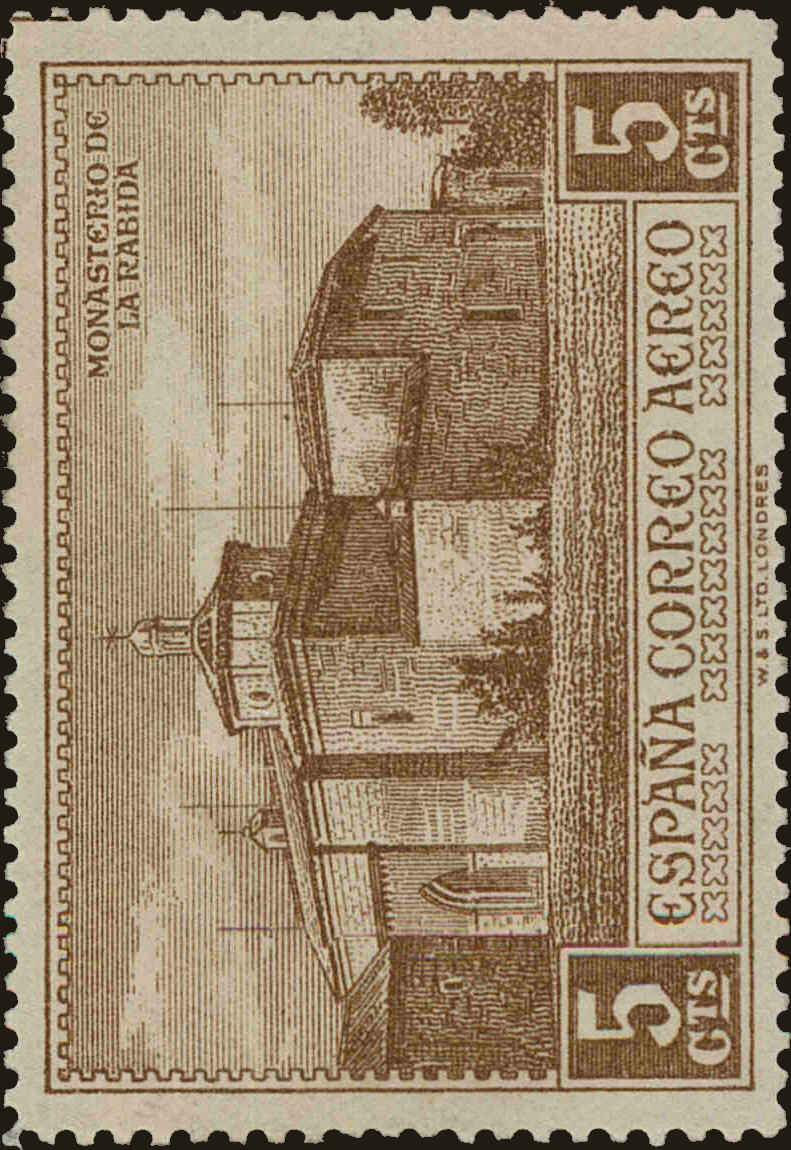 Front view of Spain C32 collectors stamp