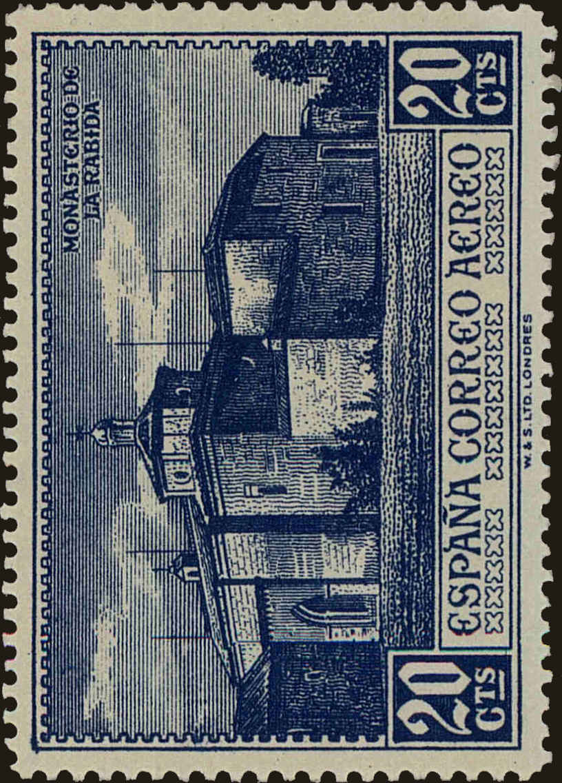 Front view of Spain C35 collectors stamp