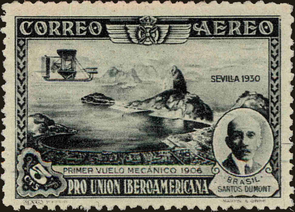 Front view of Spain C50 collectors stamp