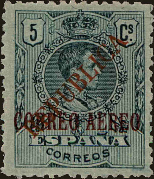 Front view of Spain C58 collectors stamp