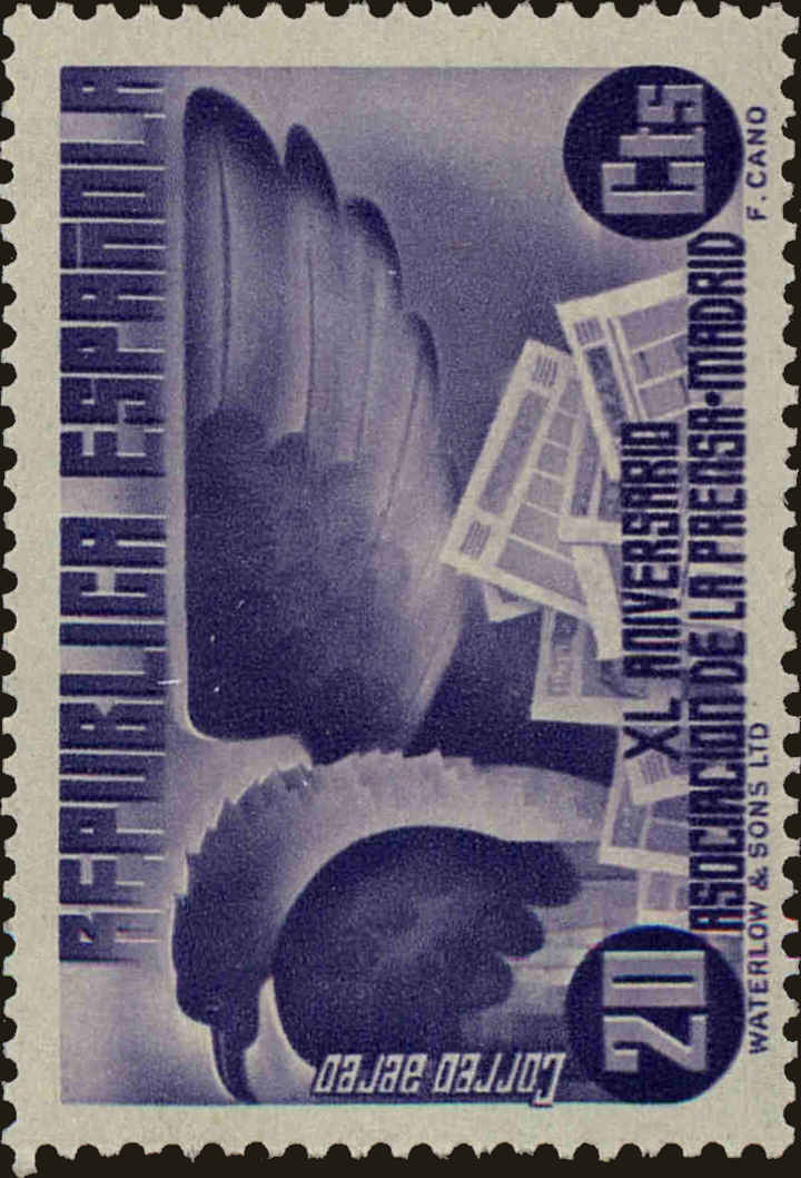 Front view of Spain C78 collectors stamp