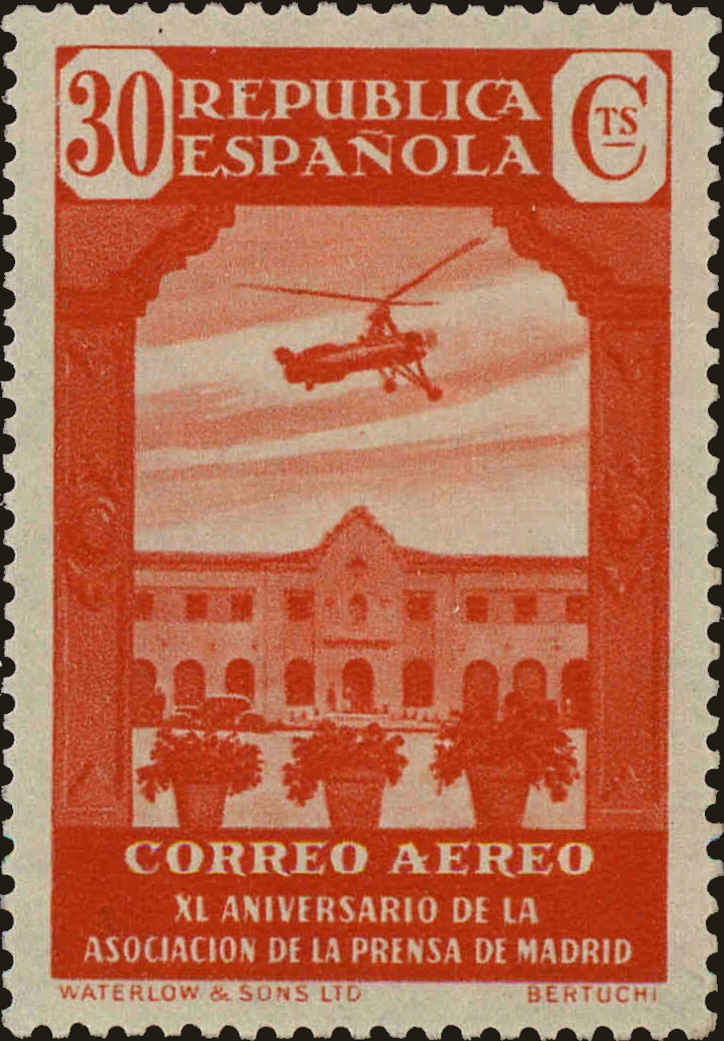 Front view of Spain C81 collectors stamp